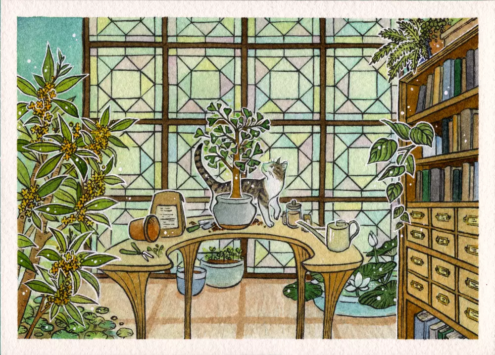 Cat Lovers Desks - The Botanist, echo.ism