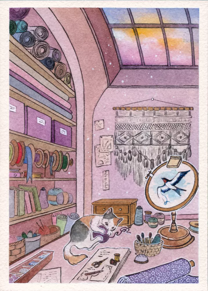 Cat Lovers Desks - The Fiber Artist, echo.ism