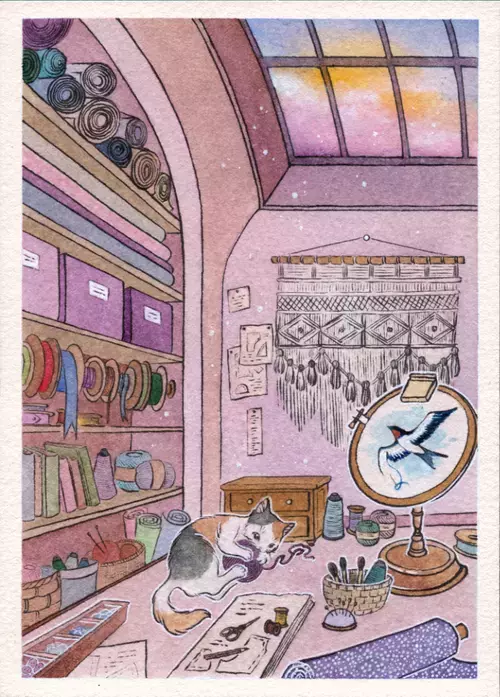 Cat Lovers Desks - The Fiber Artist, echo.ism
