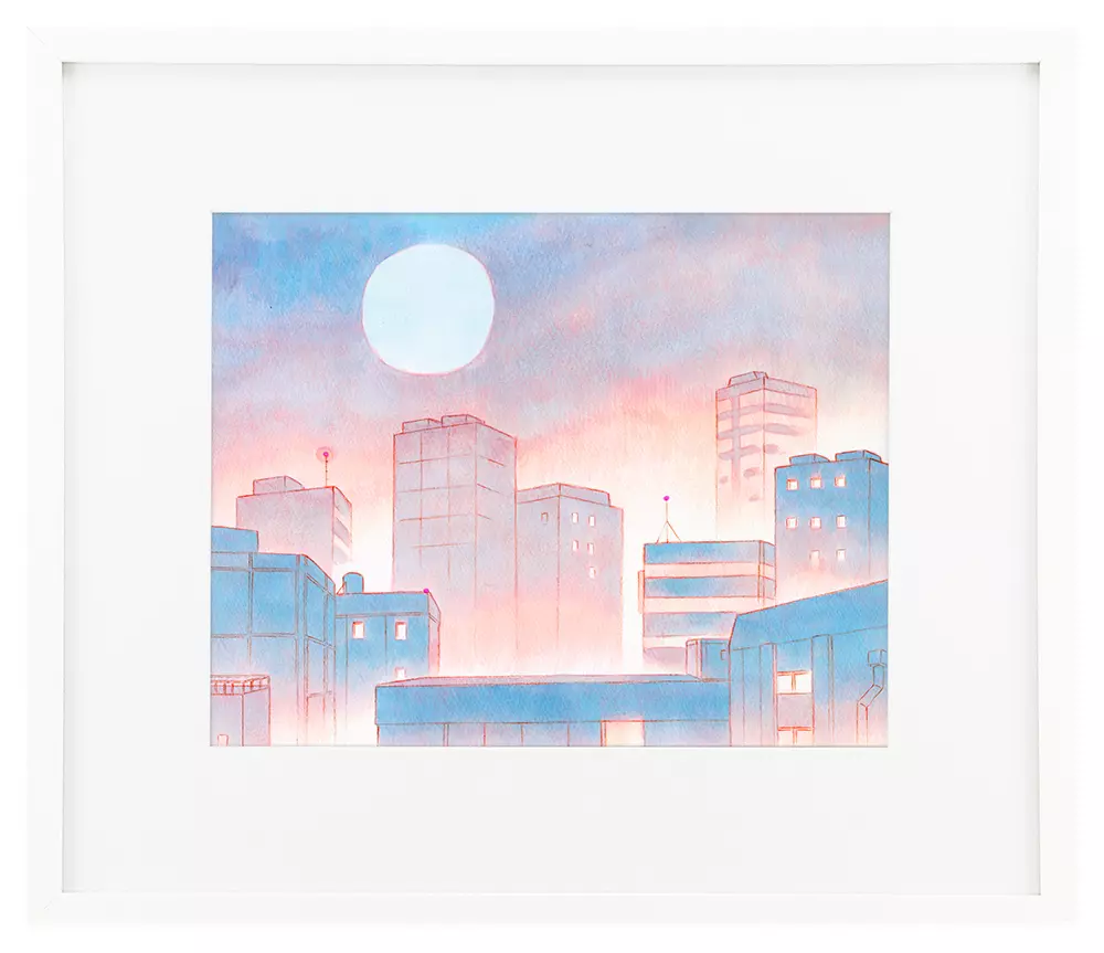 Dream Cityscape 01 (Season 1 production art for Fionna & Cake), Jenny Yu