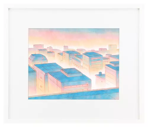 Dream Cityscape 02  (Season 1 production art for Fionna & Cake), Jenny Yu