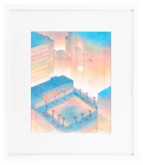 Dream Cityscape 04  (Season 1 production art for Fionna & Cake), Jenny Yu