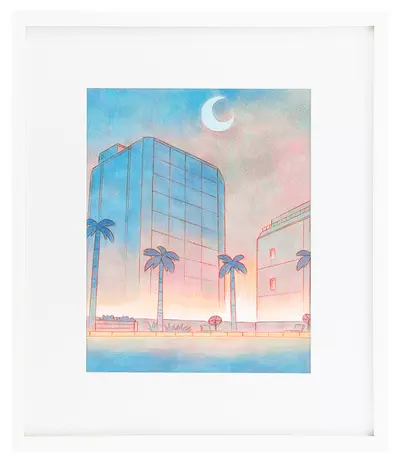 Dream Cityscape 03  (Season 1 production art for Fionna & Cake), Jenny Yu