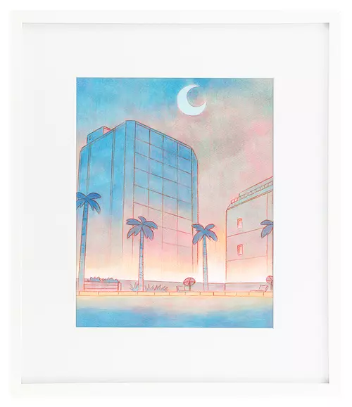 Dream Cityscape 03  (Season 1 production art for Fionna & Cake), Jenny Yu