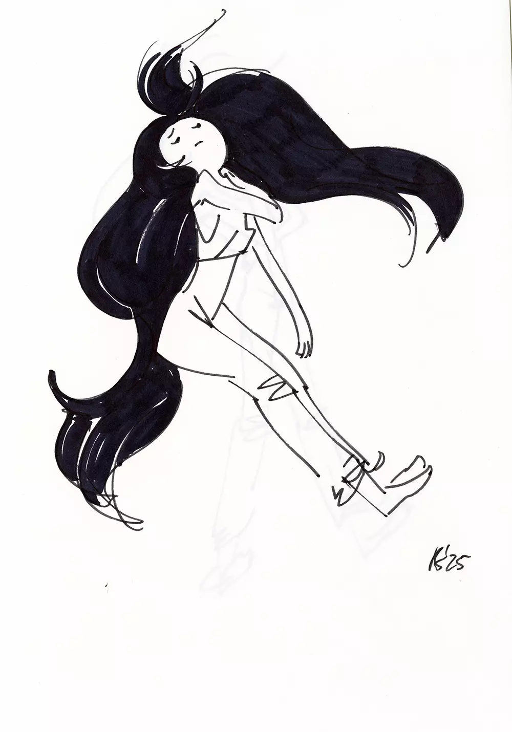 Marceline Sketch 10, Rebecca Sugar