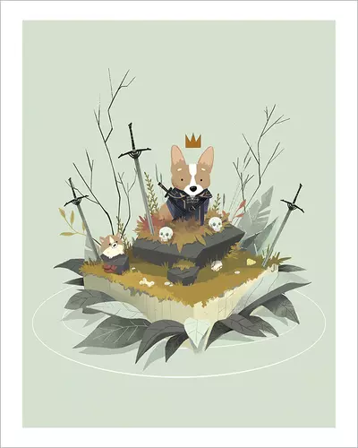 Sir Corgi [PRINT], Janice Chu