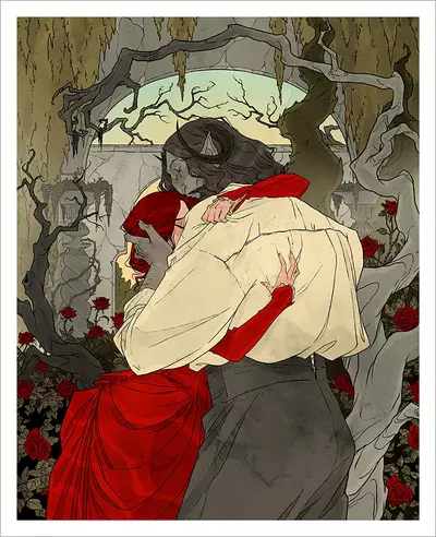 Beauty and the Beast [PRINT], Abigail Larson