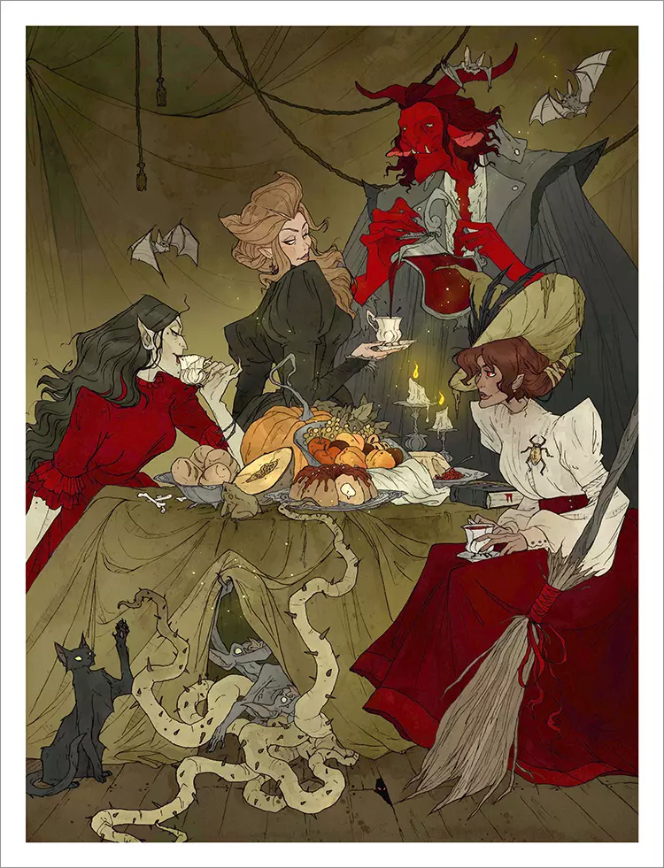 Bloodthirsty Banquet [PRINT], Abigail Larson