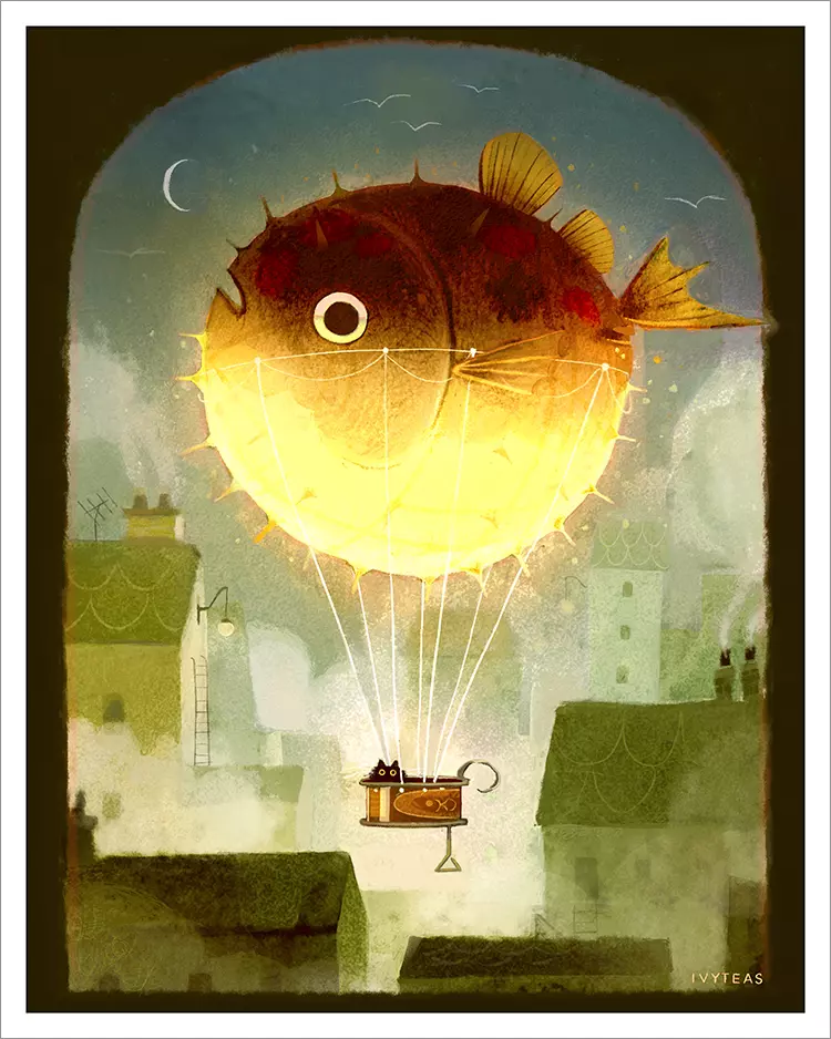 Balloonfish Travelogues [PRINT], IVYTEAS