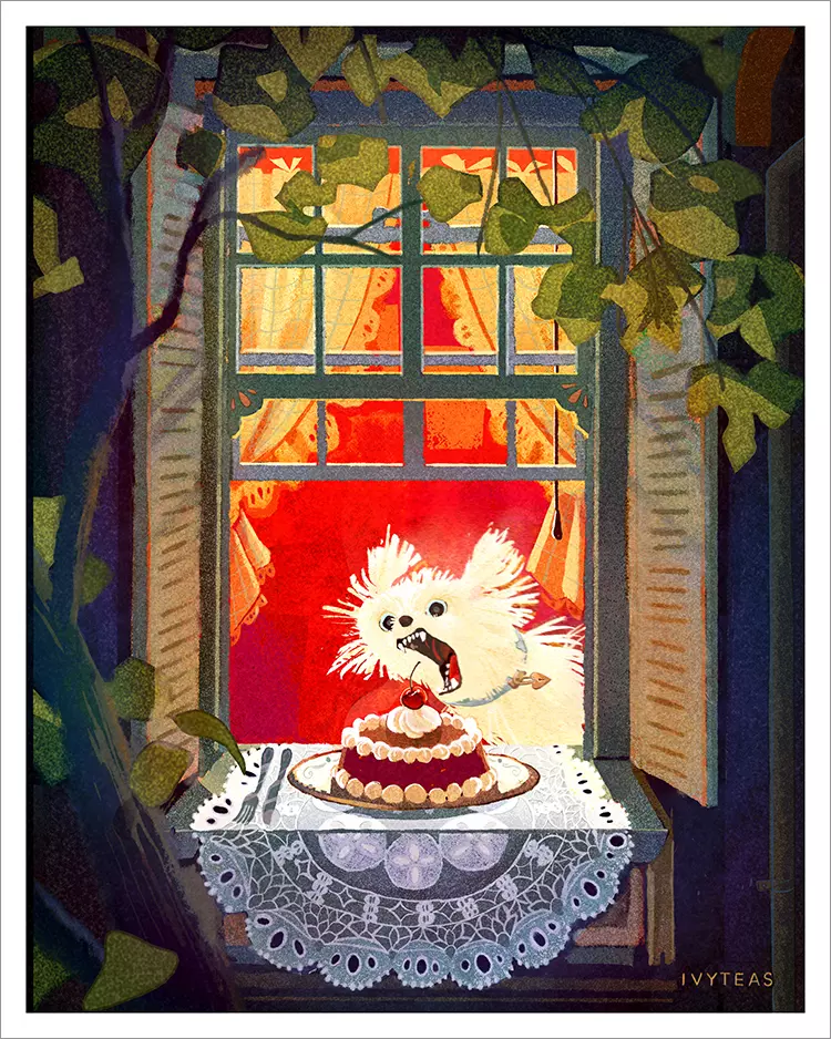 Scrumptious Cake [PRINT], IVYTEAS