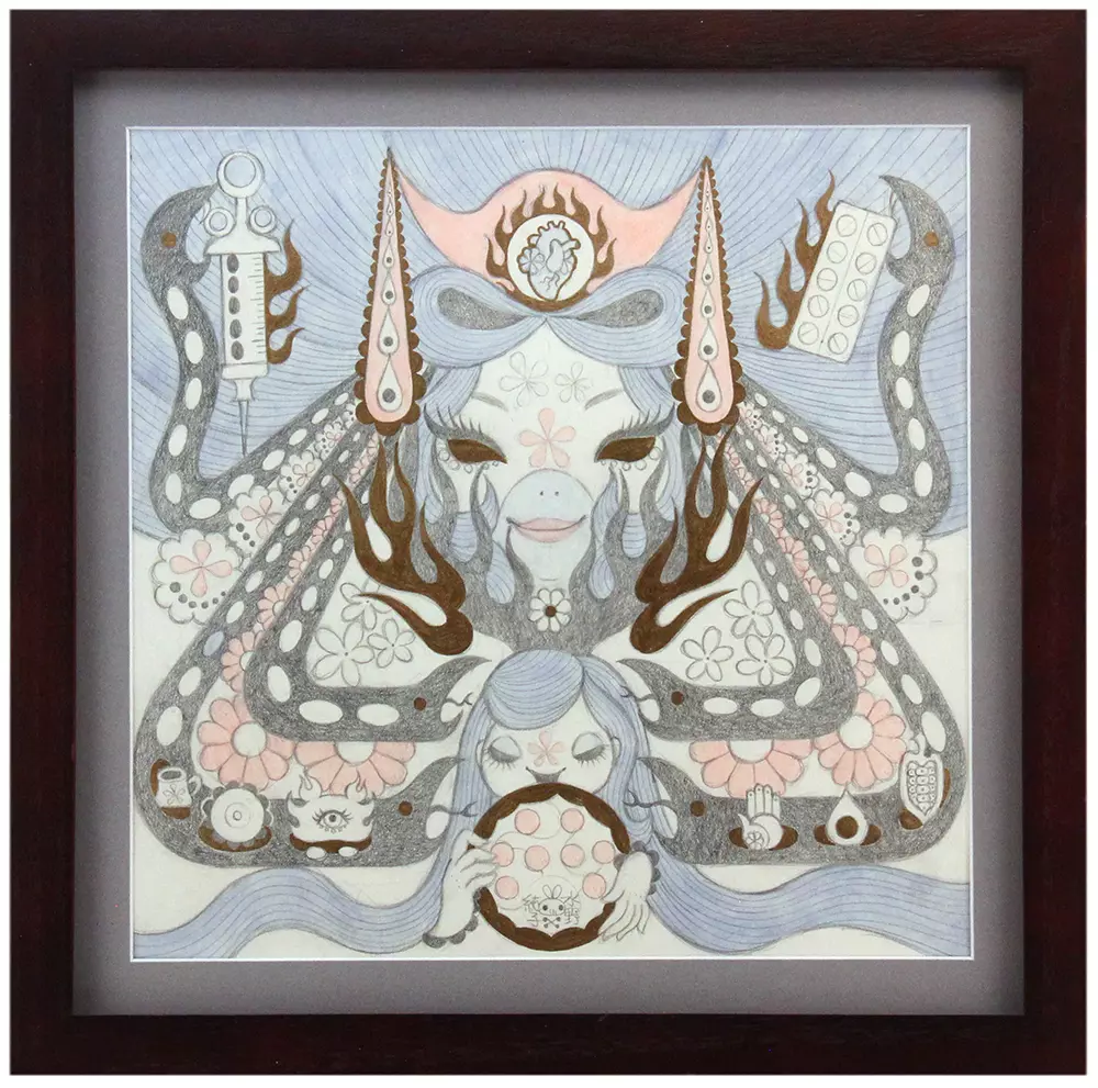 Soma: Healer (pencil drawing), Junko Mizuno Soma: Healer (pencil drawing), Junko Mizuno