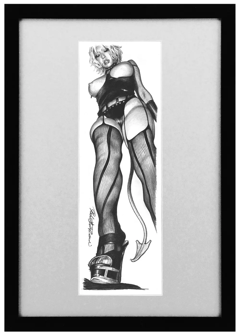 Pencil Original Artwork of "Honey House Disciplinarian", Rockin'  Jelly Bean 