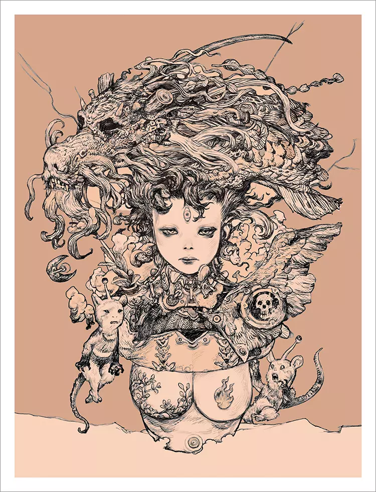 A Dragon That Came From The Past [PRINT], Katsuya Terada