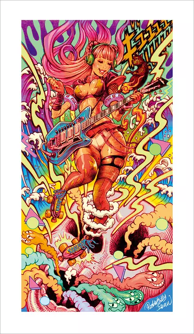 The Goddess Descends Upon Coachella [PRINT], Rockin'  Jelly Bean 