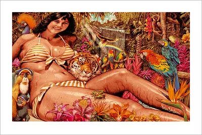 Jungle Shangri-La [PRINT], Rockin'  Jelly Bean 