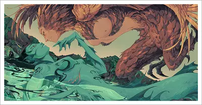 The Harpy and the Mermaid [PRINT], Bailie Rosenlund