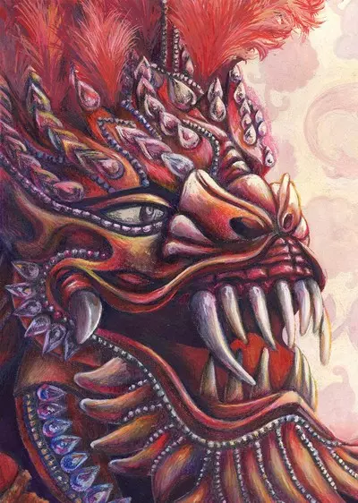 Mascara de « Los Desandaraos » 2024, Índigo Regalado