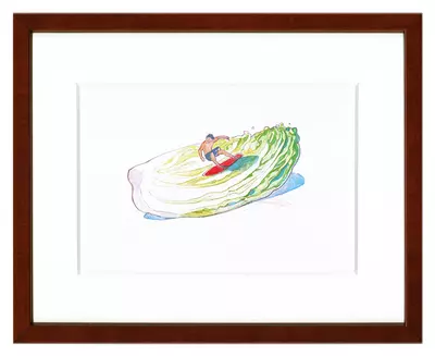 Surfing on Napa Cabbage 白菜の上でサーフィン, Maomomiji