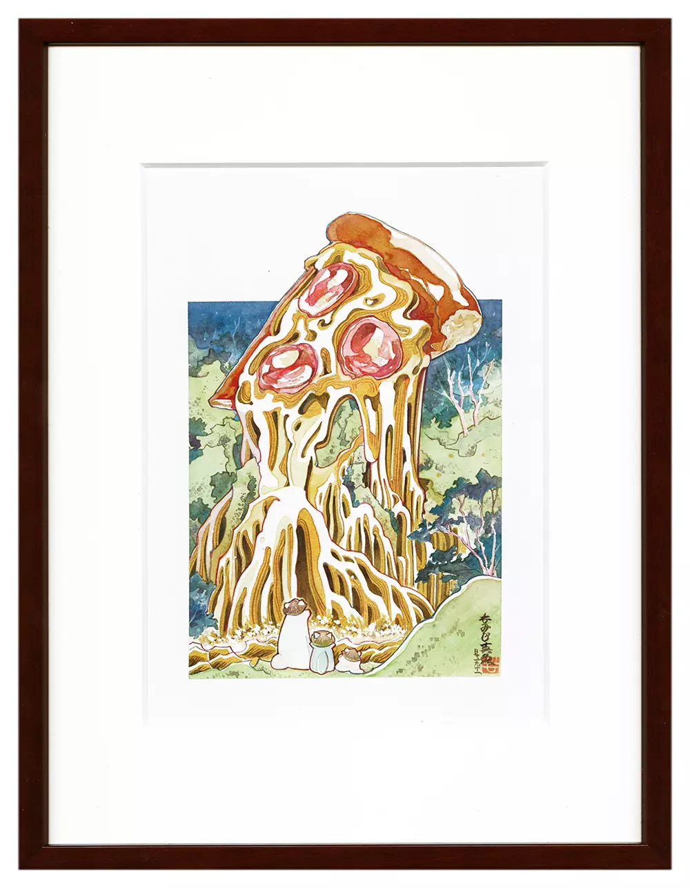 Golden Pizza Waterfall 黄金のピザの滝, Maomomiji