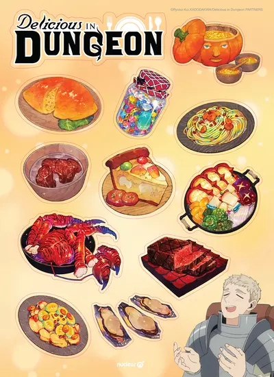Delicious in Dungeon x Nucleus Sticker Sheet, Maomomiji