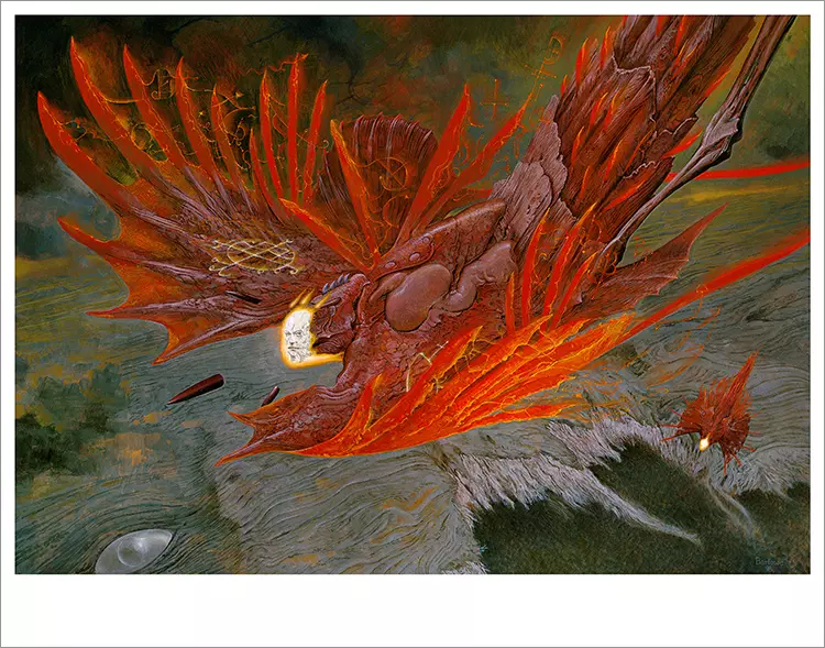 Sargatanas Descending [PRINT], Wayne Barlowe