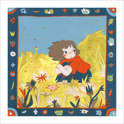 Silence [PRINT], Beatrice Blue