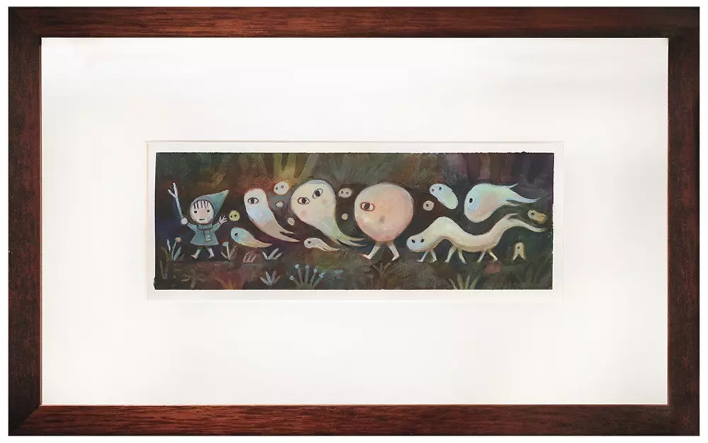 Aggie and the Ghost: Ghost Parade (Study), Matthew Forsythe