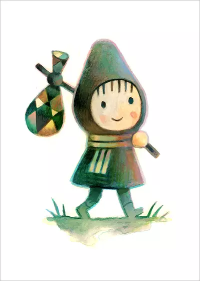 Aggie and the Ghost - Aggie Was Excited [PRINT], Matthew Forsythe