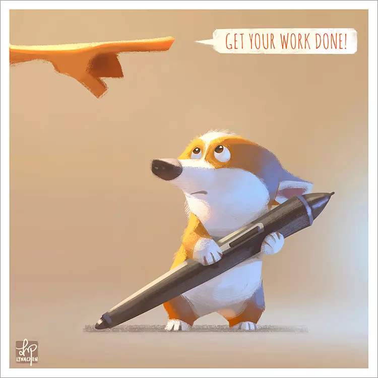 Get Your Work Done [PRINT], Lynn Chen