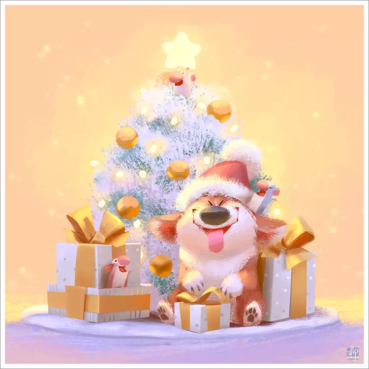 Christmas Gifts [PRINT], Lynn Chen