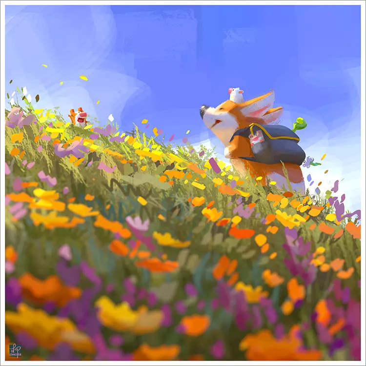 Spring Hike [PRINT], Lynn Chen