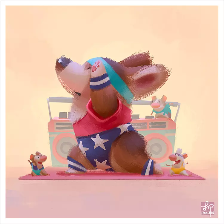 Work Out [PRINT], Lynn Chen