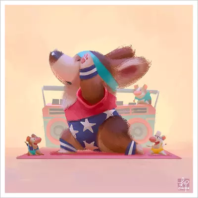 Work Out [PRINT], Lynn Chen