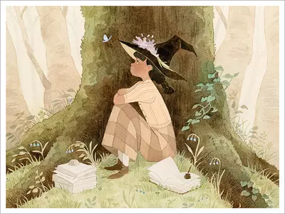 Waiting for Inspiration [PRINT], Vanessa Gillings