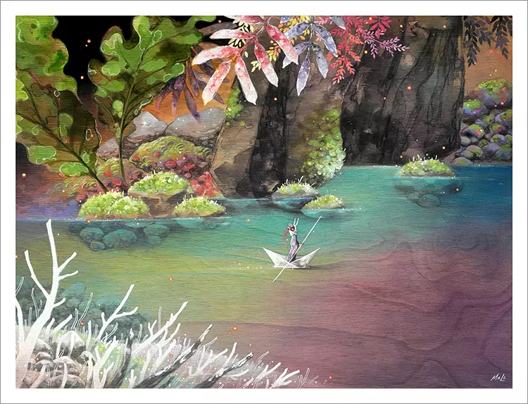 Moon Lake [PRINT], Mall