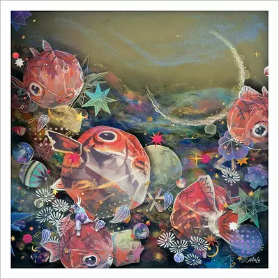 Playful Cosmos [PRINT], Mall