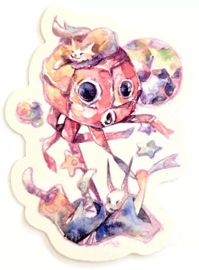 Mall x Nucleus Diecut Sticker, Mall