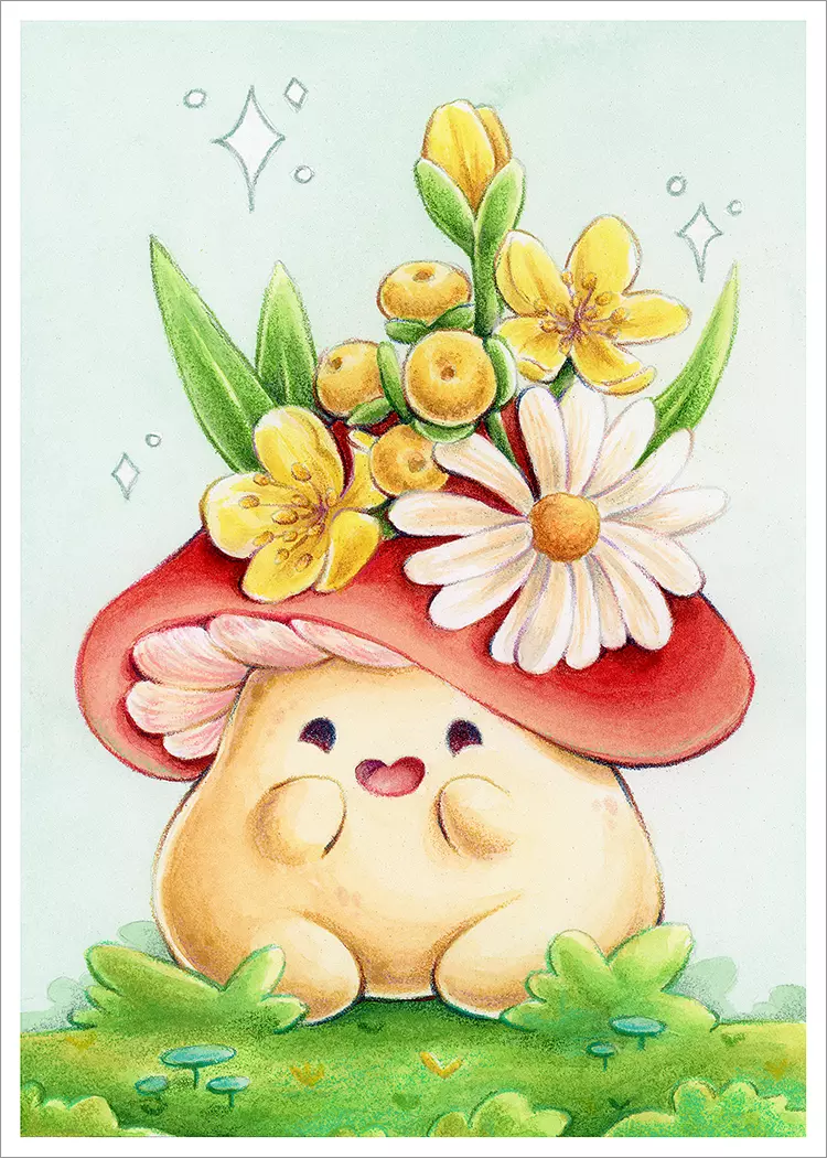 Flower Cap [PRINT], Mushinky