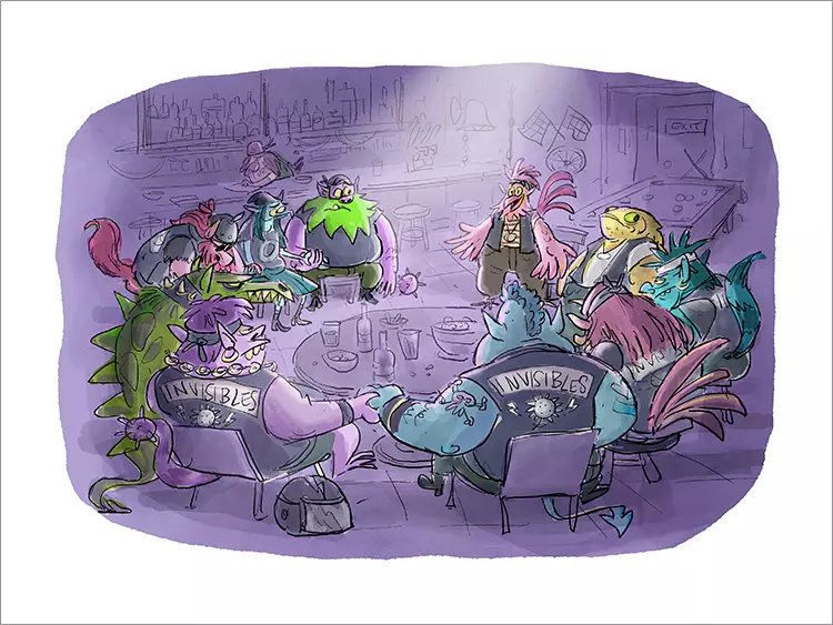 Invisibles Support Group [PRINT], David Soren