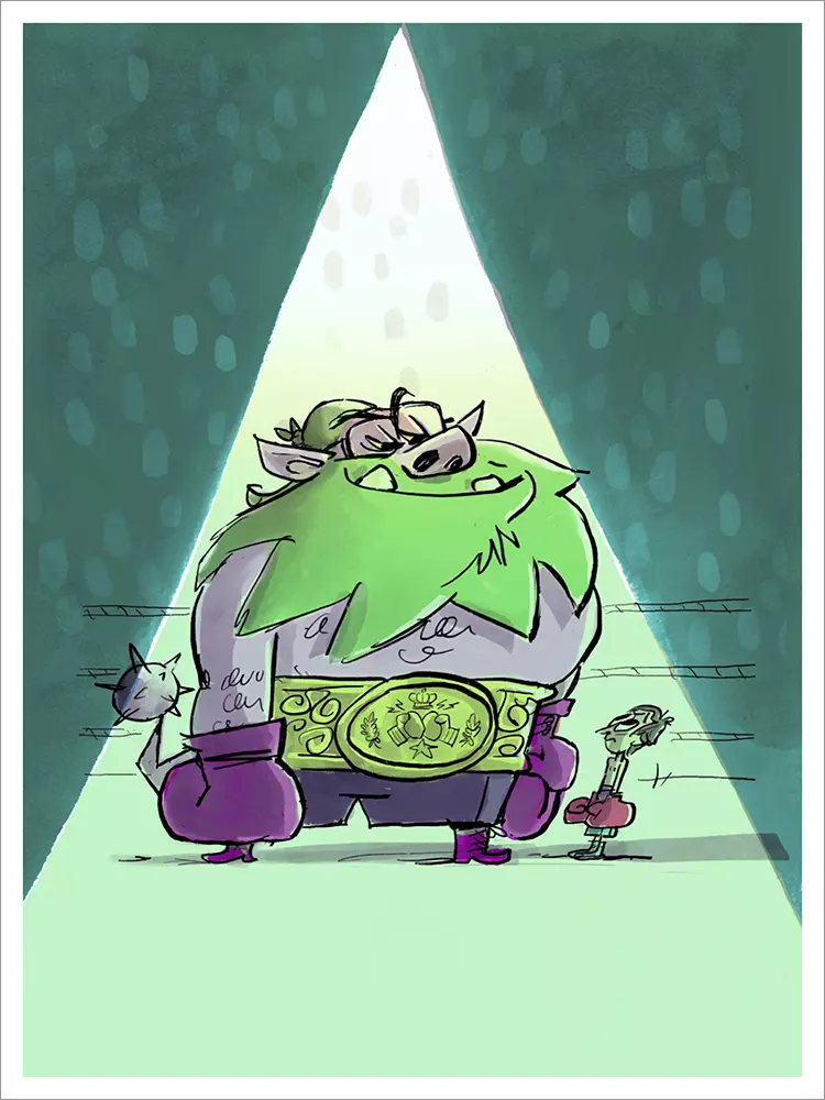 JJ vs The Champ [PRINT], David Soren