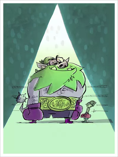 JJ vs The Champ [PRINT], David Soren