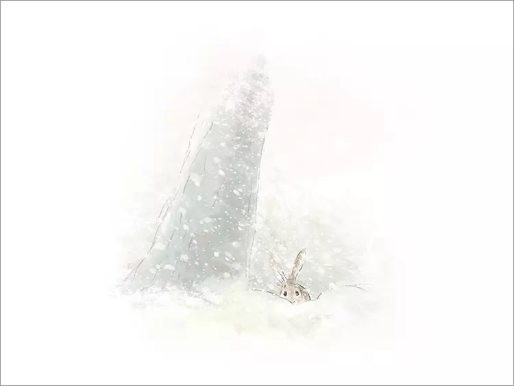 Falling Snow [PRINT], Alan Barillaro