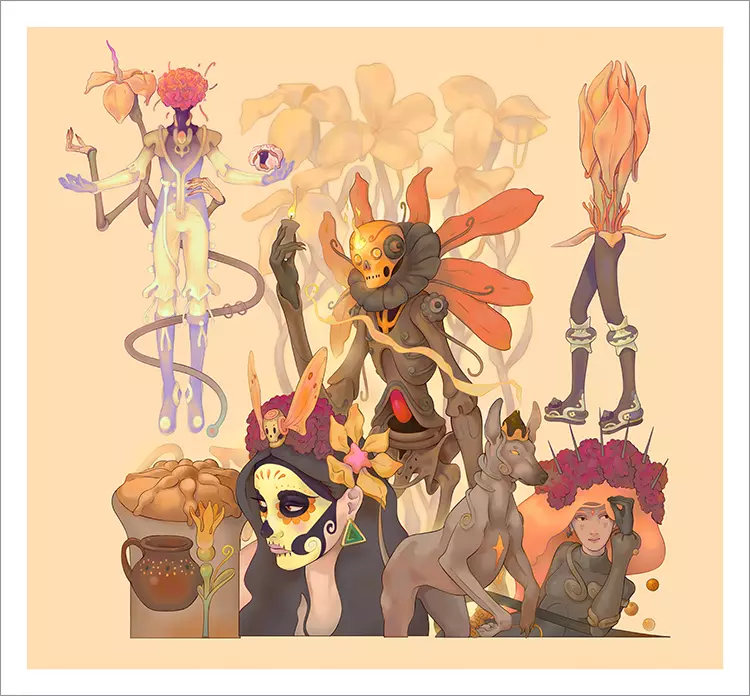 Dia De Muertos [PRINT], Thoth