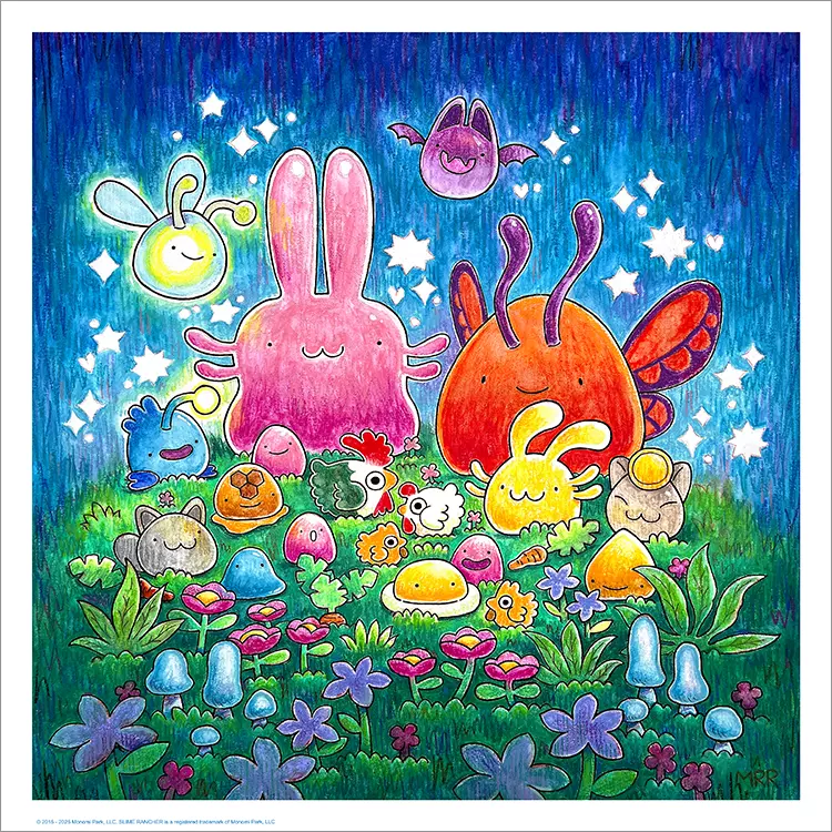 Slime Family [PRINT], Megan Rose Ruiz