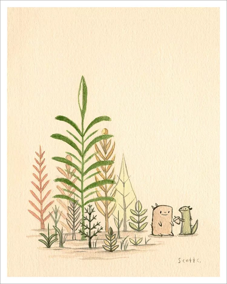 Sharing Next to Plants [PRINT], Scott C.