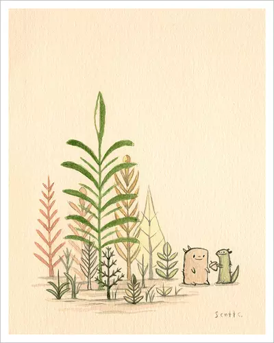 Sharing Next to Plants [PRINT], Scott C.