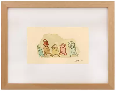 Cabin Head and Tree Head [Storytime sketch], Scott C.