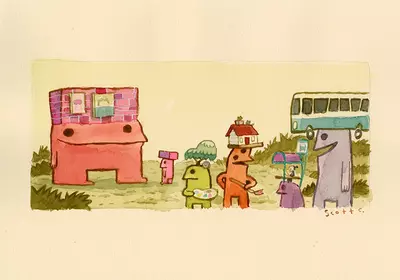 Cabin Head and Tree Head [page 26 top panel], Scott C.