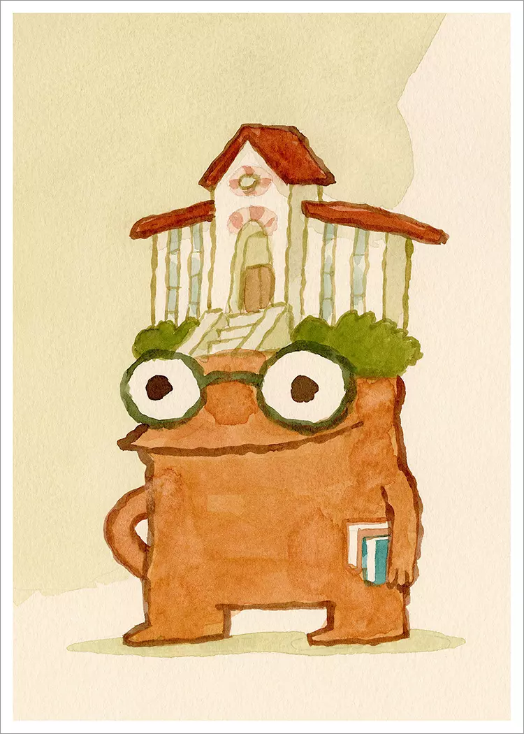 Library Head [PRINT], Scott C.