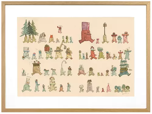 Cabin Head and Tree Head [Endpapers 1], Scott C.